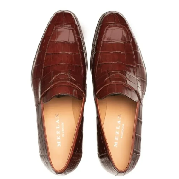 Best Mezlan Piccolo Alligator Penny Loafer (4954-J) Sport