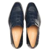 Cheap Mezlan Piccolo Alligator Penny Loafer (4954-J) Blue