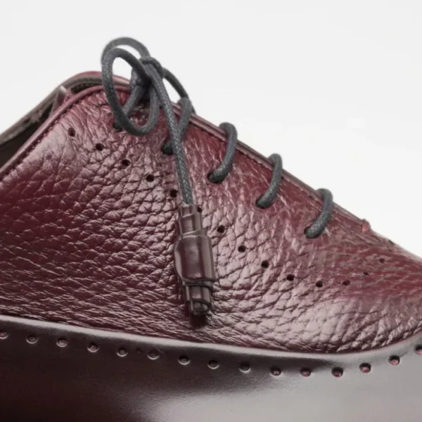 mezlan_postdam_deerskin_c_4.webp Outlet Mezlan Postdam Deerskin Calfskin Shoes (16409) Burgundy