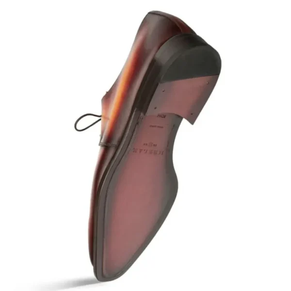 Cheap Mezlan Principe Patina Leather Derby Tan / Rust (20842)