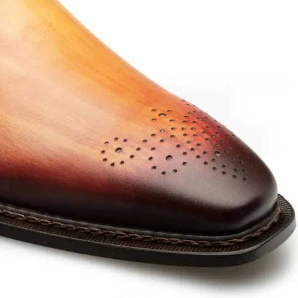 Cheap Mezlan Principe Patina Leather Derby Tan / Rust (20842)