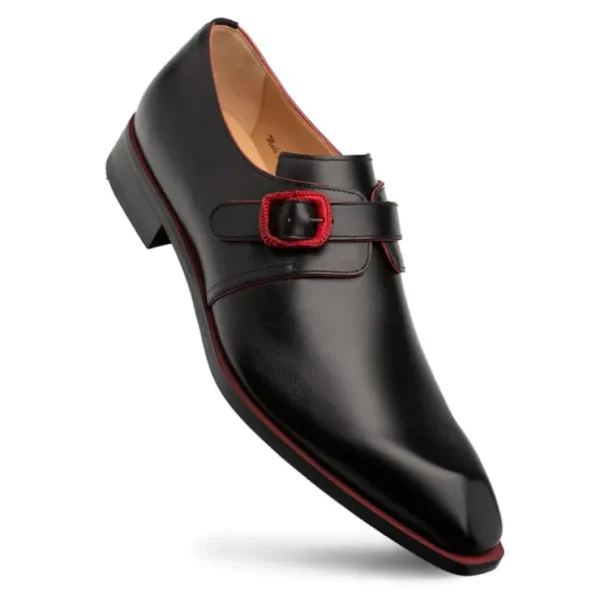 Clearance Mezlan Profumo Monk Strap (21148) Black