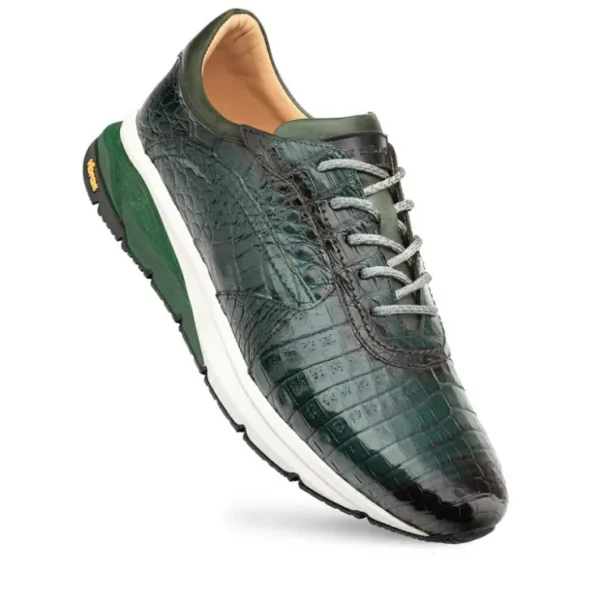 Online Mezlan Quevedo Crocodile Sneaker Forest / Green (50063-F)