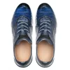 Shop Mezlan Quevedo Crocodile Sneaker Blue / Jean (50063-F)
