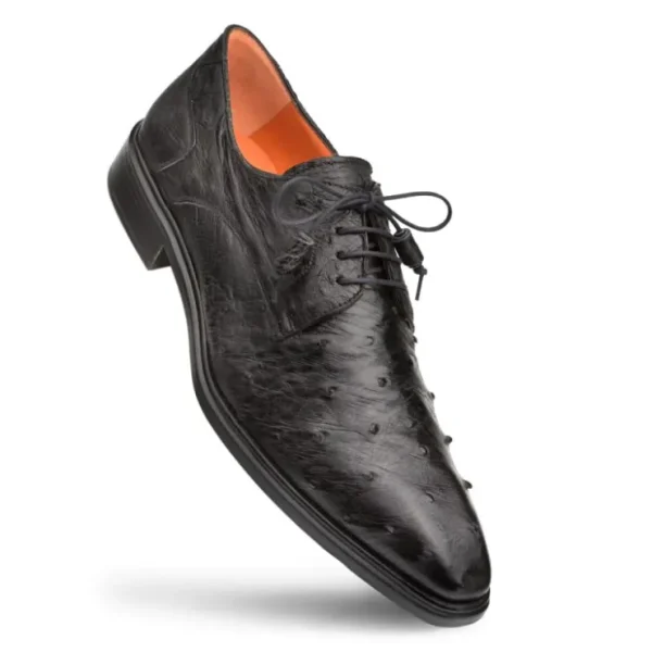 mezlan_tillson_ostrich_pl_1.webp Store Mezlan Tillson Ostrich Plain Toe Blucher (4732-S) Black