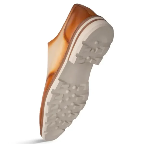 Online Mezlan Two-Tone Rubber Lite Oxford Tan/Bone (R20664)