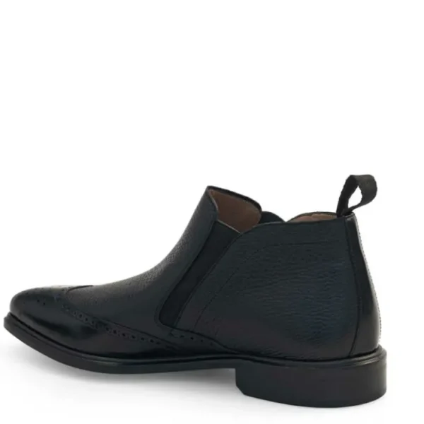 Outlet Mezlan Wing Tip Demi-Boot (21455) Black