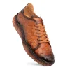 Clearance Mezlan Woven Leather Super Sneaker (A20603) Tan