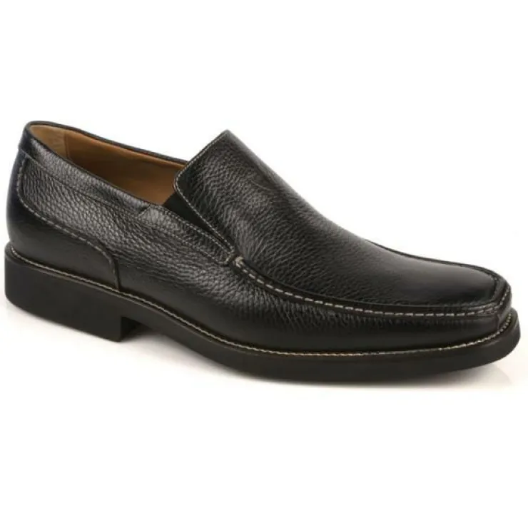 Clearance Michael Toschi Dollinger Pebble Grain Loafers Black