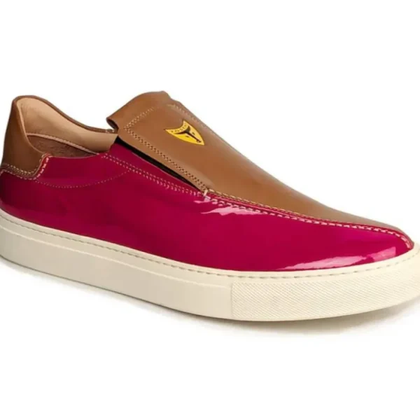 michael_toschi_f_patent_l_0.webp Store Michael Toschi F1 Patent Leather Sneakers Red