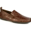 Cheap Michael Toschi Onda Driving Shoes Chocolate Croco ChocolateCroco