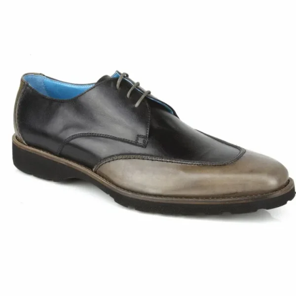 Fashion Michael Toschi SL2 Lace Up Shoes Black / Gray Black/Gray