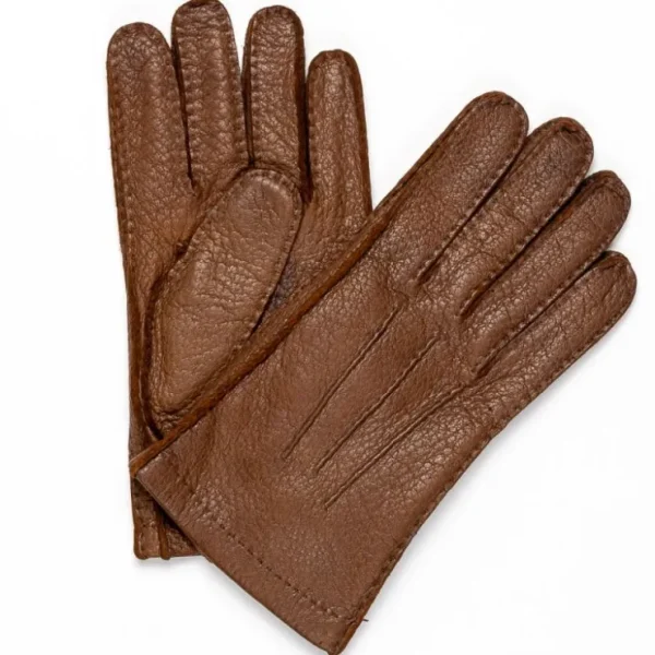 moreschi_vail_genuine_pec_0.webp Sale Moreschi Vail Genuine Peccary / Cashmere Gloves Tan