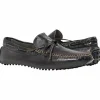 Fashion Paolo Shoes Adam Leather Drivers Grey