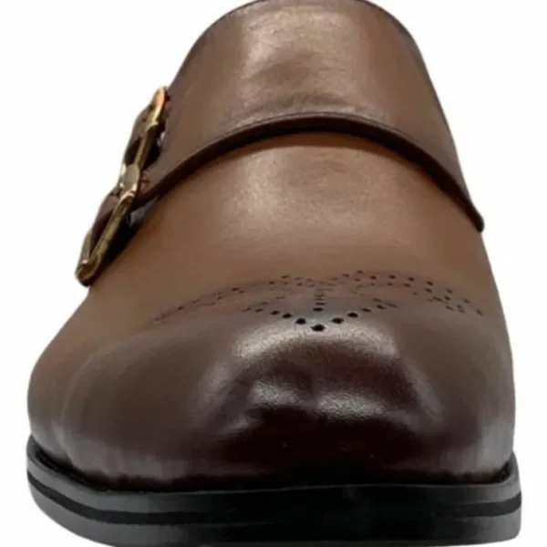 paolo_shoes_adriano_monk__2-1.webp Fashion Paolo Shoes Adriano Monk Strap Brogue Shoes Taba