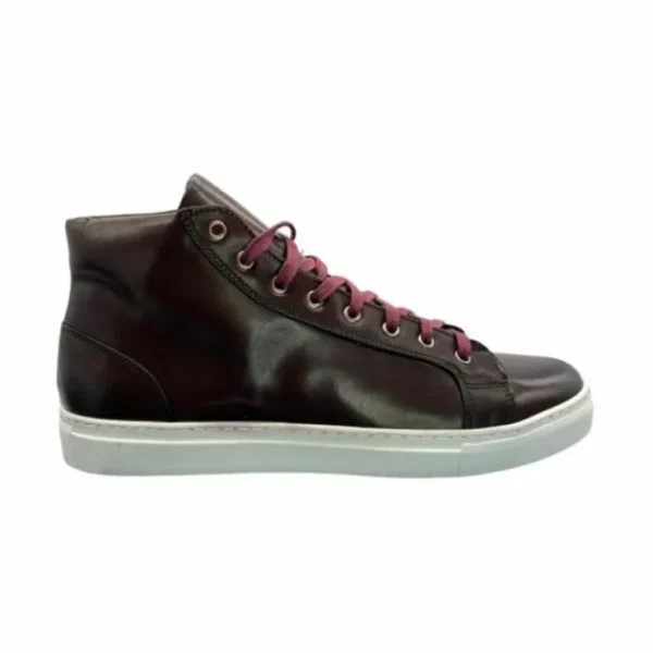 paolo_shoes_alberto_leath_1-2.webp Cheap Paolo Shoes Alberto Leather High Top Dress Sneakers Burgundy