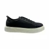 Sale Paolo Shoes Alfonso Low Top Leather Sneakers Navy Blue NavyBlue