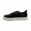 Sale Paolo Shoes Alfonso Low Top Leather Sneakers Navy Blue NavyBlue