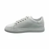 New Paolo Shoes Amadeo Low Top Leather Sneakers White