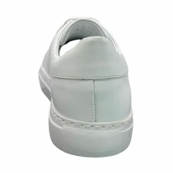New Paolo Shoes Amadeo Low Top Leather Sneakers White