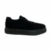 Cheap Paolo Shoes Anatoly Low Top Suede Sneaker Black