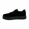 Cheap Paolo Shoes Anatoly Low Top Suede Sneaker Black