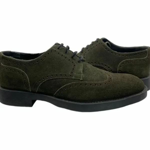 paolo_shoes_cornelio_sued_0.webp Clearance Paolo Shoes Cornelio Suede Wingtip Oxfords Khaki