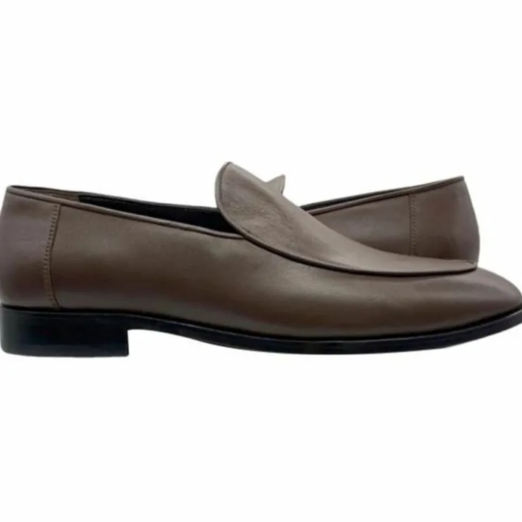 Hot Paolo Shoes Franco Slip-on Leather Loafers Brown