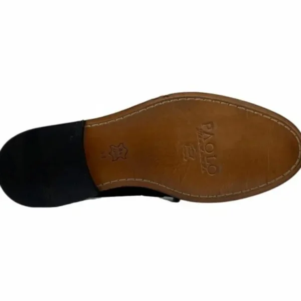 Fashion Paolo Shoes Giovanni Tassel Loafers Blue