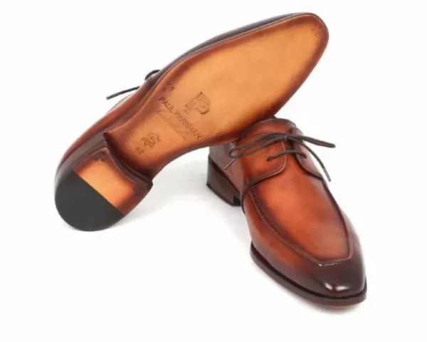 paul_parkman_apron_toe_de_1.webp Store Paul Parkman Apron Toe Derby Shoes Brown