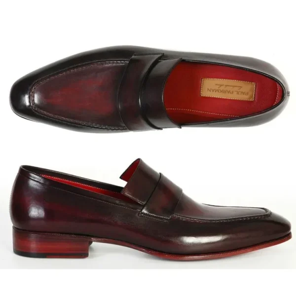 paul_parkman_calfskin_str_0-1.webp Discount Paul Parkman Calfskin Strap Loafers Purple / Black Purple/Black
