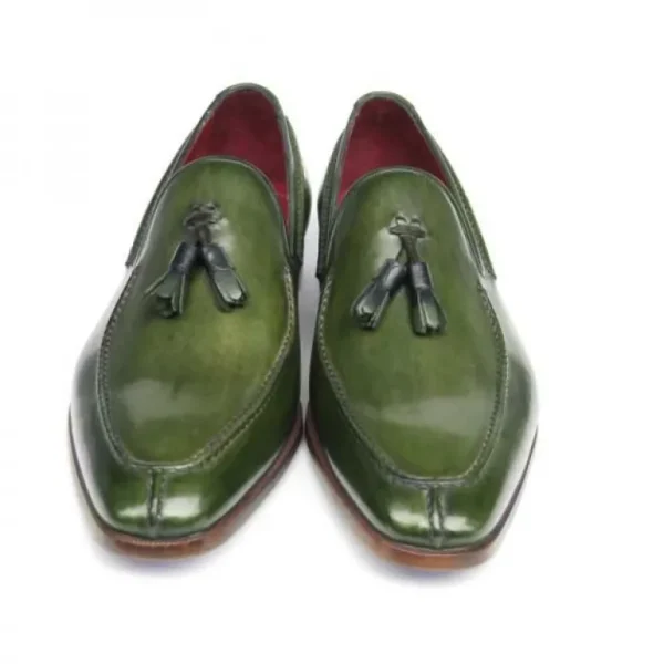paul_parkman_calfskin_tas_1.webp Shop Paul Parkman Calfskin Tassel Loafers Green