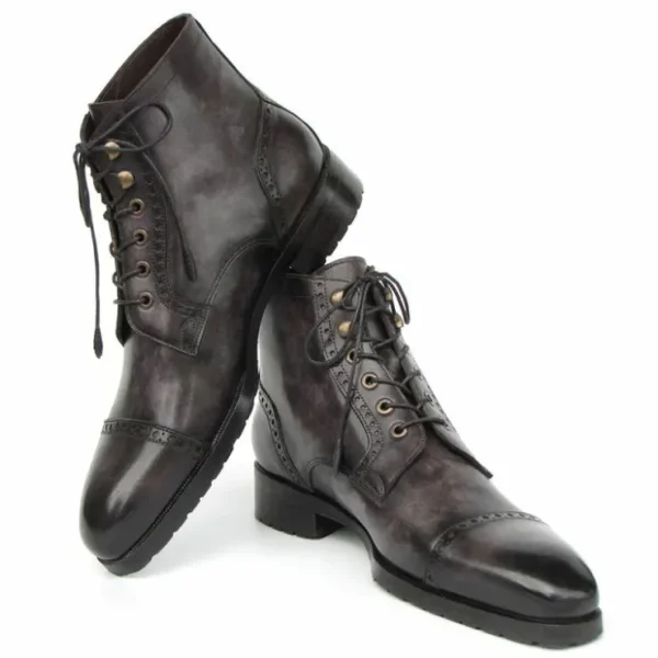 paul_parkman_cap_toe_boot_1.webp Store Paul Parkman Cap Toe Boots Gray / Black