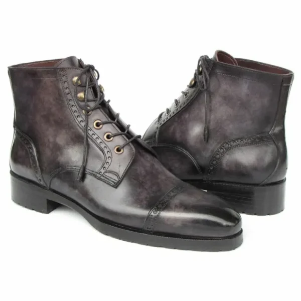 paul_parkman_cap_toe_boot_3.webp Store Paul Parkman Cap Toe Boots Gray / Black