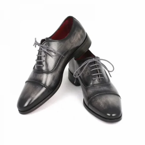 paul_parkman_cap_toe_oxfo_1.webp Discount Paul Parkman Cap Toe Oxfords Black / Gray