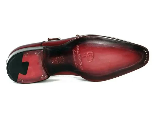 Best Paul Parkman Double Monk Strap Shoes Bordeaux / Black Bordeaux/Black