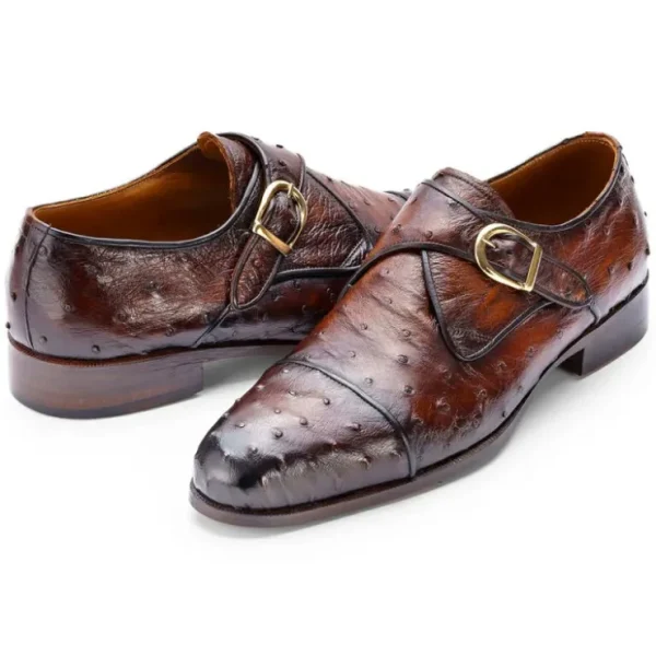 paul_parkman_genuine_ostr_1-4.webp Hot Paul Parkman Genuine Ostrich Monkstrap Brown