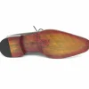 Online Paul Parkman Genuine Ostrich Leg Bicycle Toe Oxfords Green