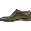 Online Paul Parkman Genuine Ostrich Leg Bicycle Toe Oxfords Green