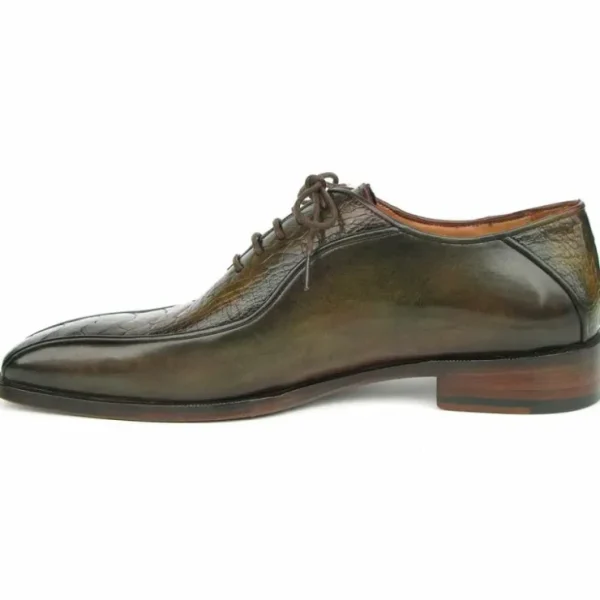 paul_parkman_genuine_ostr_4.webp Online Paul Parkman Genuine Ostrich Leg Bicycle Toe Oxfords Green