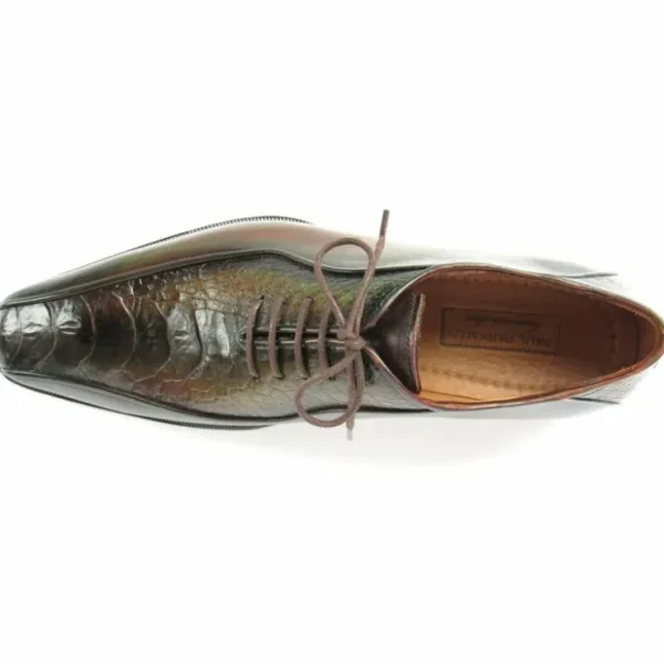 paul_parkman_genuine_ostr_5.webp Online Paul Parkman Genuine Ostrich Leg Bicycle Toe Oxfords Green
