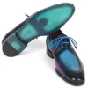 Outlet Paul Parkman Ghillie Lacing Dress Shoes Blue / Purple