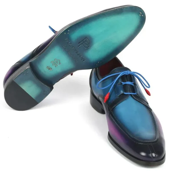 Outlet Paul Parkman Ghillie Lacing Dress Shoes Blue / Purple