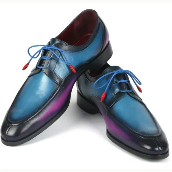 Outlet Paul Parkman Ghillie Lacing Dress Shoes Blue / Purple