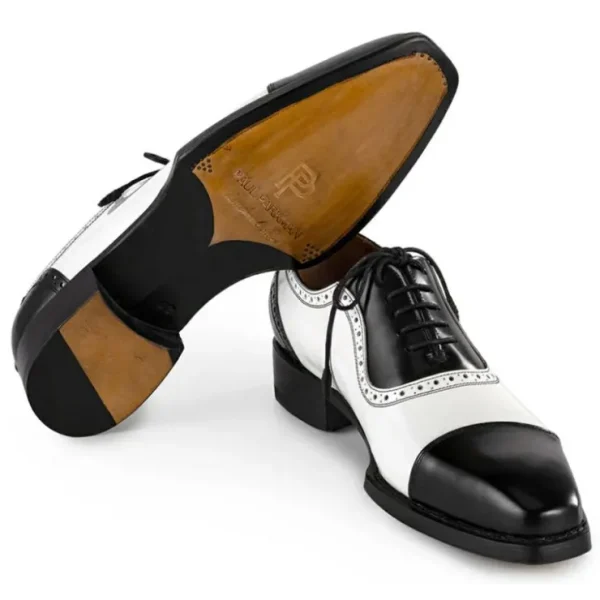 paul_parkman_goodyear_wel_2-13.webp Best Sale Paul Parkman Goodyear Welted Cap Toe Oxfords Black & White Black&White