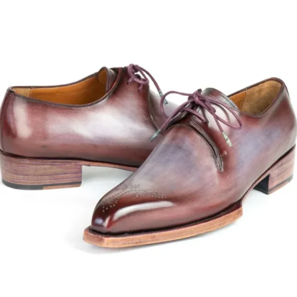 paul_parkman_goodyear_wel_2-4.webp Store Paul Parkman Goodyear Welted Derby Shoes Ice Blue & Bordeaux