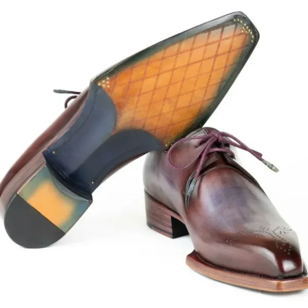 paul_parkman_goodyear_wel_3-2.webp Store Paul Parkman Goodyear Welted Derby Shoes Ice Blue & Bordeaux