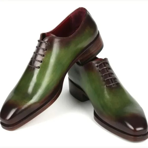 paul_parkman_goodyear_wel_3.webp Discount Paul Parkman Goodyear Welt Wholecut Oxfords Green / Bordeaux