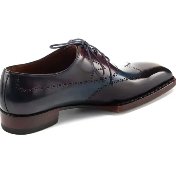 Discount Paul Parkman Goodyear Welted Wingtip Oxfords Bordeaux & Blue