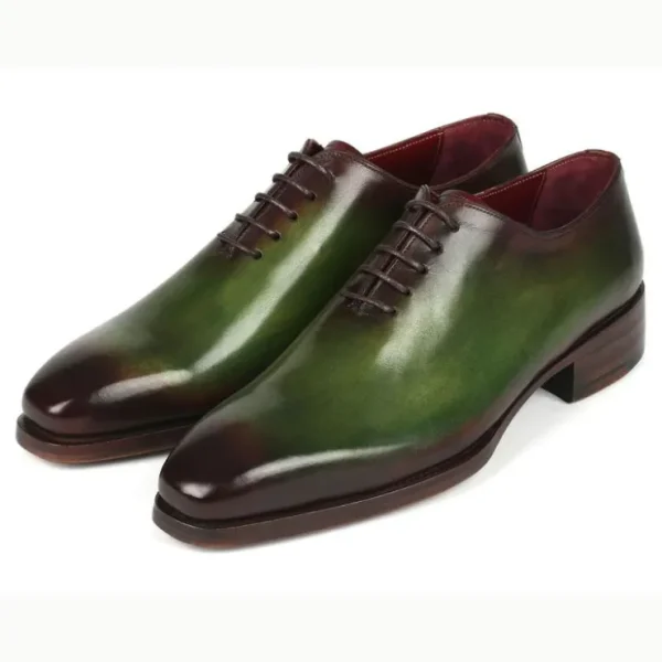 paul_parkman_goodyear_wel_5.webp Discount Paul Parkman Goodyear Welt Wholecut Oxfords Green / Bordeaux